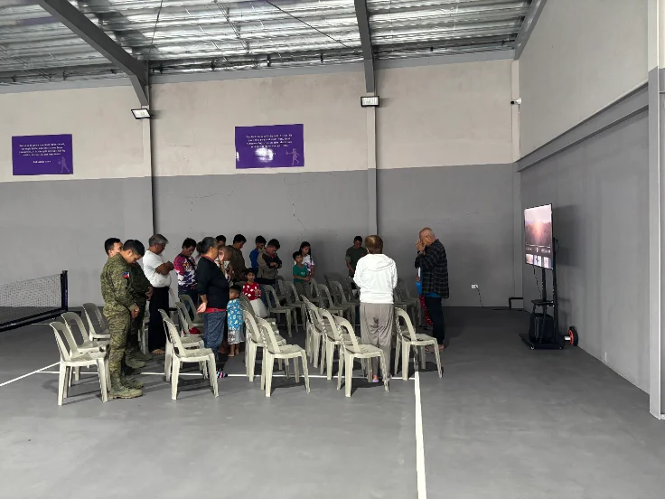Community gathered for worship at Yeshua Community Center